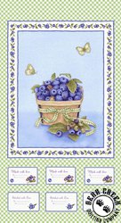 Henry Glass Berrylicious Panel Green/Blue Henry Glass Berrylicious Panel Green/Blue