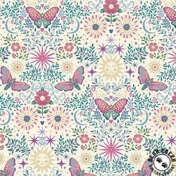 Andover Fabrics Luna Night Garden Cream