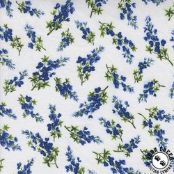 Moda Wildflowers Bluebonnet Toss Cloud