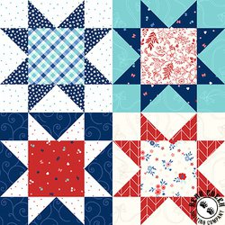 Maywood Studio Kimberbell Star Spangled Beauty Star Quilt Multi