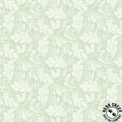 Benartex All About Daisies Twirling Leaves Light Green