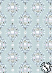 Lewis and Irene Fabrics Honey Sweet Bee Hives Soft Blue