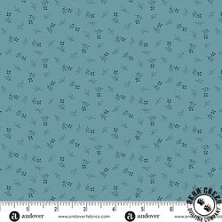 Andover Fabrics Itsy Bits Fern Bloom Ocean