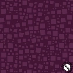 Benartex Xanadu Tonal Squares Dark Wine