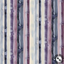 P&B Textiles Meadow At Dusk Watercolor Stripe Multi