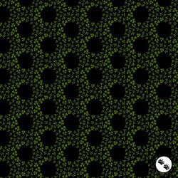 Andover Fabrics Little Clover Rings Black