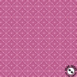 Benartex Xanadu Diamond Circles Pink