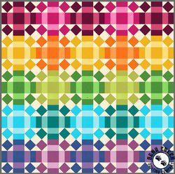 Rolling Rainbow Free Quilt Pattern