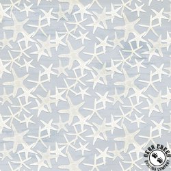 P&B Textiles Sea Whispers Star Fish Allover Light Blue