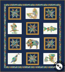 Animal Spirits - Spirit Stars Free Quilt Pattern
