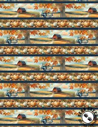 Wilmington Prints Glorious Fall Border Stripe Wilmington Prints Glorious Fall Border Stripe