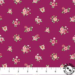 Northcott Blush Mini Floral Spot Magenta