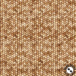 QT Fabrics Cotton Tails Basket Weave Light Brown