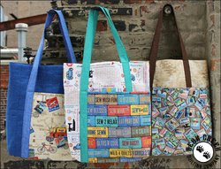 Row by Row On The Go Free Tote Pattern by Timeless Treasures