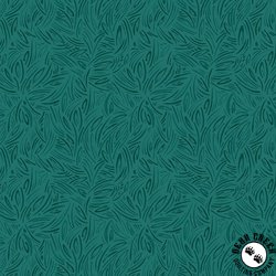 P&B Textiles Whimsy II Packed Tonal Linework Teal