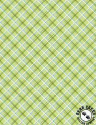 Wilmington Prints Gnome Grown Plaid Green