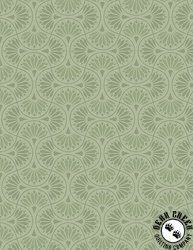 Wilmington Prints Peach Whispers Tiled Fans Green Wilmington Prints Peach Whispers Tiled Fans Green