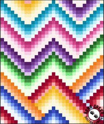 Harmony Bargello Free Quilt Pattern by Quilting Treasures