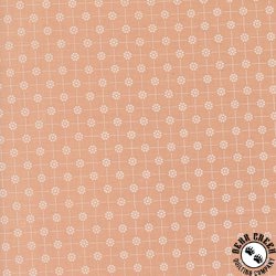 Moda Cottage Charm Pixie Dots Flower Grid Peach Moda Cottage Charm Pixie Dots Flower Grid Peach