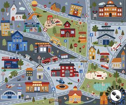 Riley Blake Designs It Takes a Village Play Mat Panel