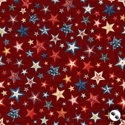 QT Fabrics American Tapestry Stars Brick QT Fabrics American Tapestry Stars Brick