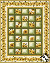 Accent on Sunflowers Free Quilt Pattern