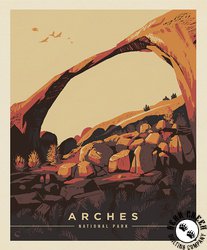 Riley Blake Designs National Parks Poster Panel Arches