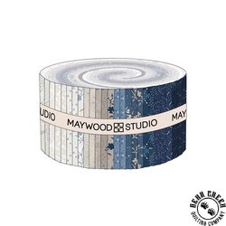 Patchwork Blue Strip Roll by Maywood Studio Patchwork Blue Strip Roll by Maywood Studio