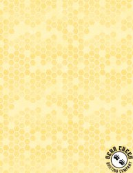 Wilmington Prints Bees and Blooms Honeycomb Yellow