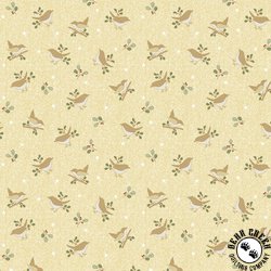 Benartex ABC's Bird and Sprig Yellow Benartex ABC's Bird and Sprig Yellow
