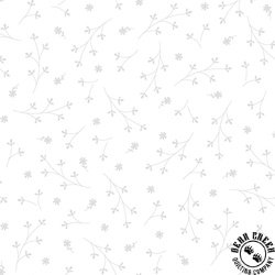 Maywood Studio Kimberbell Basics Pretty Petals White on White