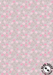 Lewis and Irene Fabrics Pressed Flowers Timeless Blossom Deep Taupe Lewis and Irene Fabrics Pressed Flowers Timeless Blossom Deep Taupe