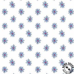 Andover Fabrics Tradition Star Burst Light Blue