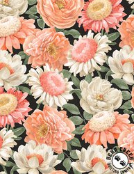 Wilmington Prints Peach Whispers Packed Flowers Multi Wilmington Prints Peach Whispers Packed Flowers Multi