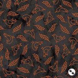 Maywood Studio Spooky Stitches Crows Black Maywood Studio Spooky Stitches Crows Black