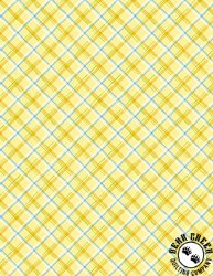 Wilmington Prints Gnome Grown Plaid Yellow