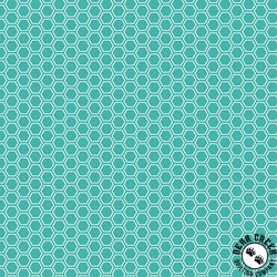 Maywood Studio Kimberbell Basics Honeycomb Teal Maywood Studio Kimberbell Basics Honeycomb Teal