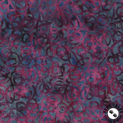 Anthology Fabrics Nouveau Batik Interlinked Navy