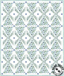 Gemstones Blue Triangles Free Quilt Pattern