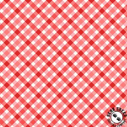 Maywood Studio Kimberbell Star Spangled Beauty Bias Gingham Pink/Red