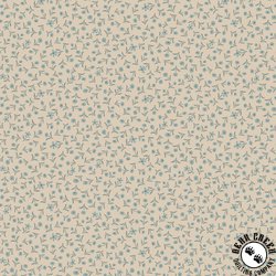 Henry Glass Simply Charming Tiny Flowers Taupe Blue Henry Glass Simply Charming Tiny Flowers Taupe Blue