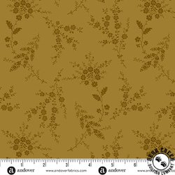 Andover Fabrics Dahlia Spruce Smokey Quartz