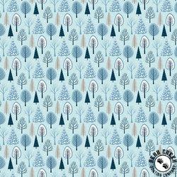 Riley Blake Designs Winter Magic Trees Aqua Riley Blake Designs Winter Magic Trees Aqua