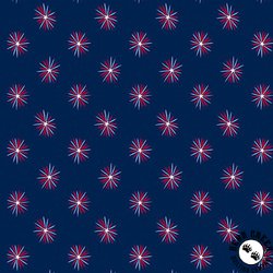 Andover Fabrics Tradition Star Burst Blue