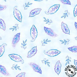 In The Beginning Fabrics Daydreams Small Leaves Blue In The Beginning Fabrics Daydreams Small Leaves Blue