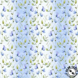 In The Beginning Fabrics Periwinkle Spring Sweet Peas