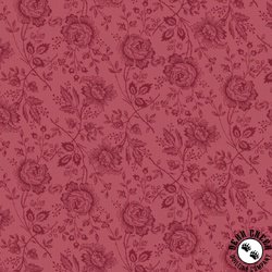 P&B Textiles Victoria Allover Roses Dark Pink