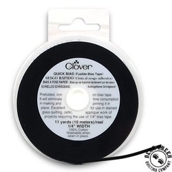 Clover Quick Fusible Bias Tape Black