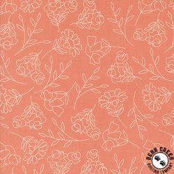 Moda Abloom Springtime Sketch Coral