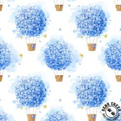 In The Beginning Fabrics Periwinkle Spring Balloons